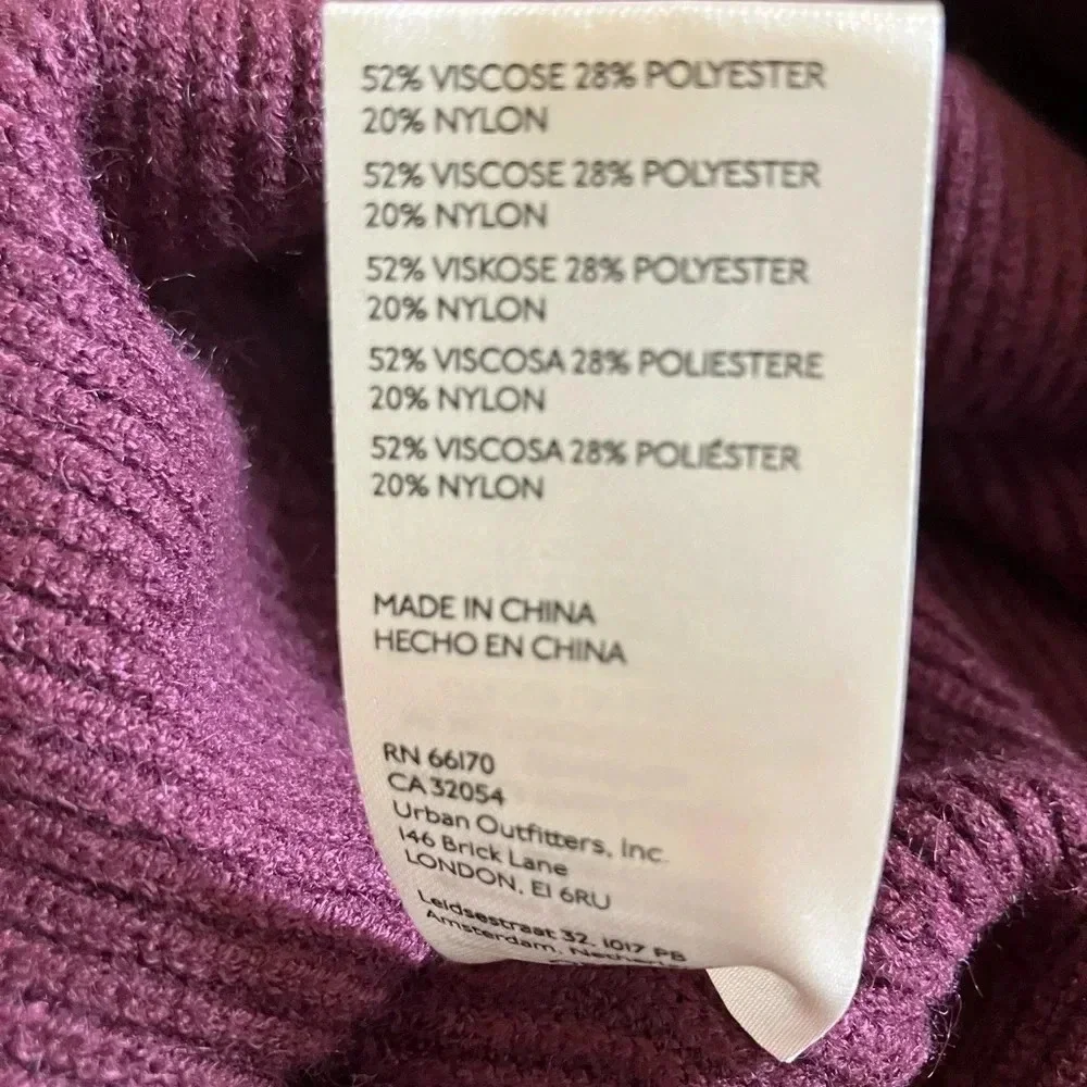 NWT Free People Saffron Open Back Sweater Women Long Sleeve Square Neck (s)
